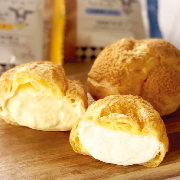 SS130 ベイクド・アルル じっくり窯焼きクッキーシュー
~北海道ミルク&カスタードセット~ しずてつストア オンラインショップ
