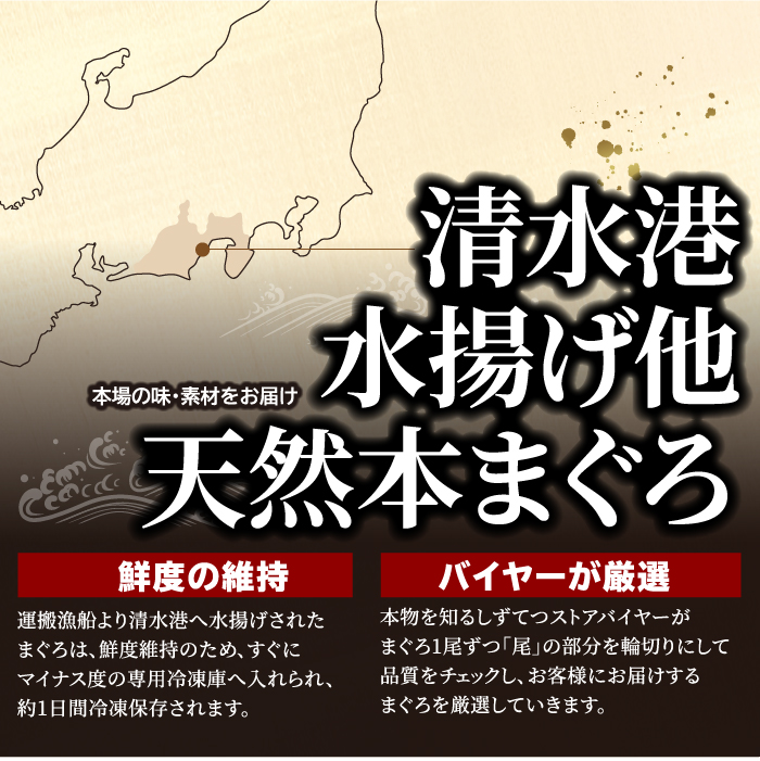 しずてつストアオンラインショップ 天然まぐろ赤身・中トロセット