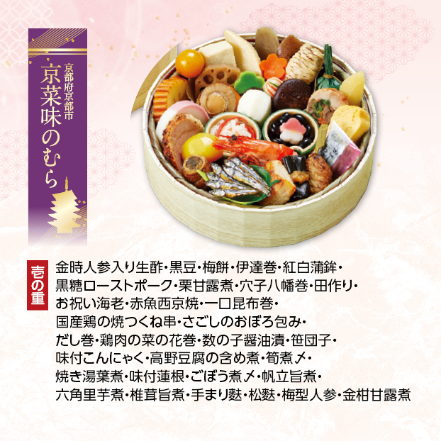 CC026 京菜味のむら 京菜味のむら 花籠二段 しずてつストア オンラインショップ おせち 予約 受け付け中